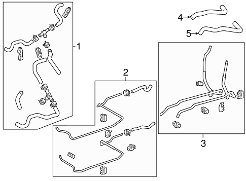 HVAC/HOSES & PIPES for 2011 Toyota Sienna #1