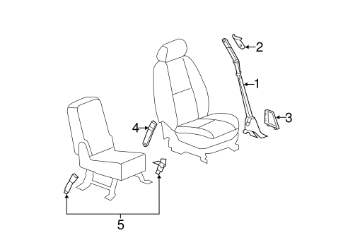 Silverado 2500 HD FRONT SEAT BELTS 2