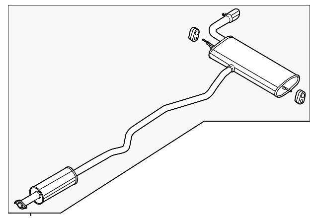 DS7Z-5230-H Деталь MUFFLER & PIPE