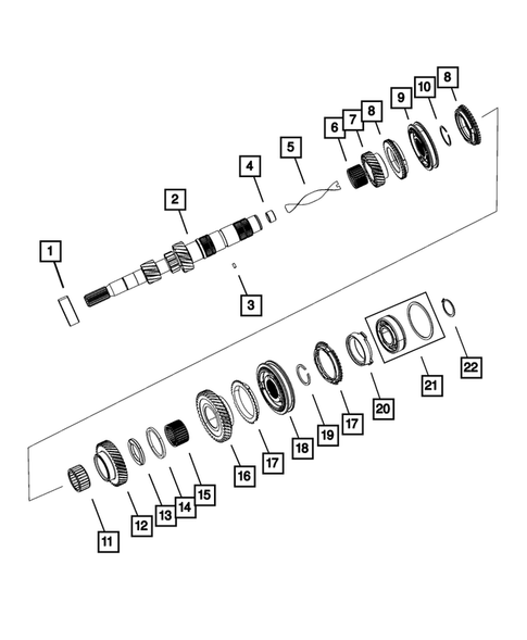 Gear Train for 2011 Dodge Caliber #1