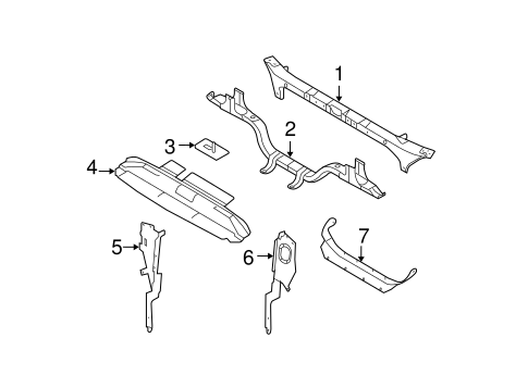 Body/Radiator Support for 2009 Ford F-350 Super Duty #1