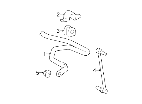 FRONT SUSPENSION/STABILIZER BAR & COMPONENTS for 2010 Toyota Prius #1