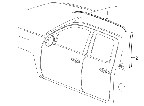 Sierra 1500 EXTERIOR TRIM - CAB