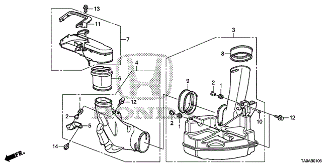 ELECTRICAL / EXHAUST / HEATER / FUEL/RESONATOR CHAMBER (V6) for 2012 Honda ACCORD SEDAN #1