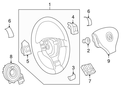 Steering Wheel & Trim for 2006 Volkswagen Jetta #0