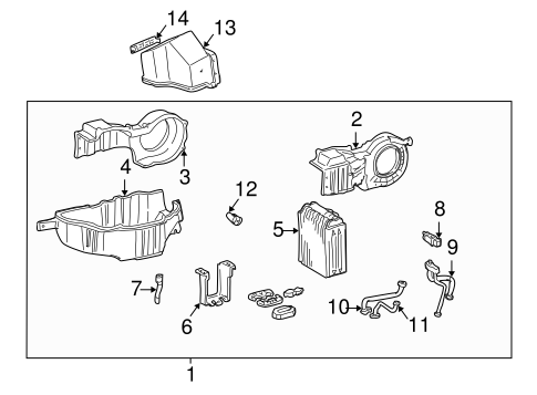 HVAC/AUXILIARY HEATER & AC for 1999 Toyota Sienna #3