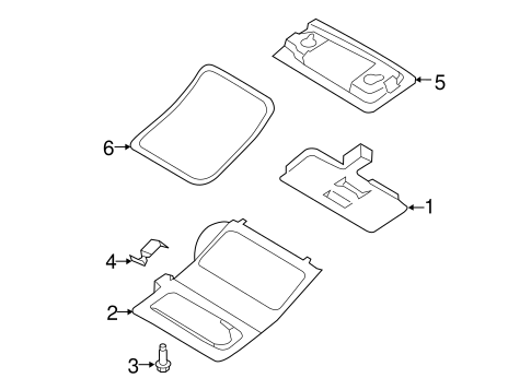 Body/Overhead Console for 2017 Ford Fiesta #1