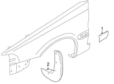 C70 EXTERIOR TRIM - FENDER