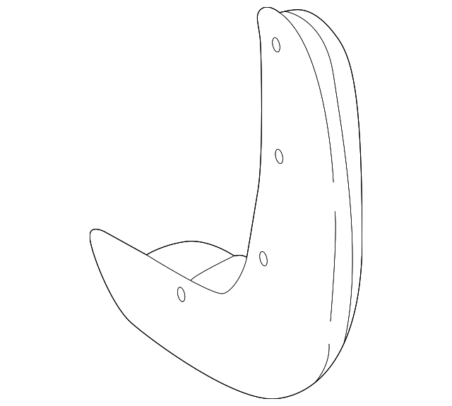 8614250 Деталь MUD GUARD, LEFT