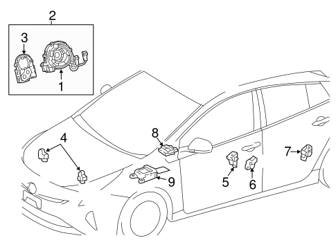 ELECTRICAL/AIR BAG COMPONENTS for 2016 Toyota Prius #2