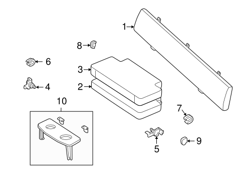 BODY/REAR SEAT COMPONENTS for 2002 Toyota Tacoma #2
