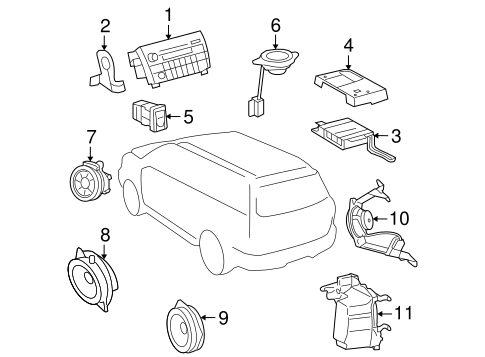 BODY/SOUND SYSTEM for 2013 Toyota Sequoia #1