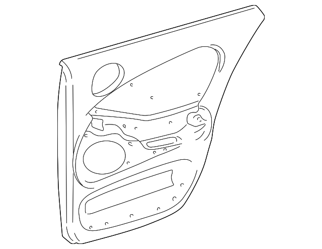 XR855367NED Деталь DOOR TRIM PANEL, RIGHT