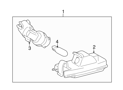 ELECTRICAL/LICENSE LAMPS for 2004 Toyota Echo #1