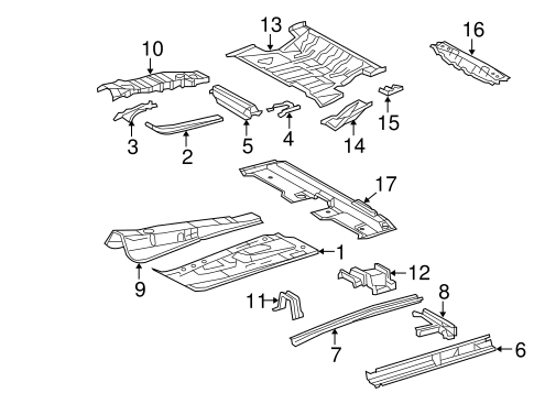 BODY/FLOOR & RAILS for 2009 Toyota RAV4 #1