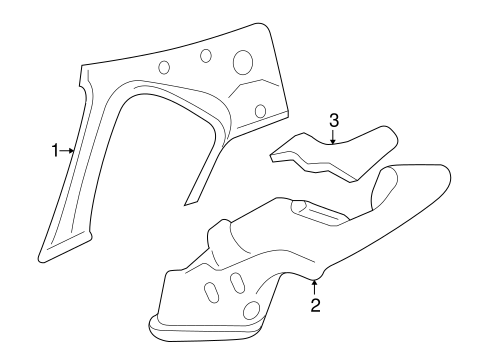 Focus INTERIOR TRIM - QUARTER PANELS