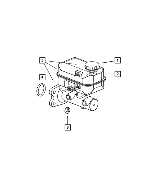 Brake Master Cylinder for 2005 Dodge Durango #0