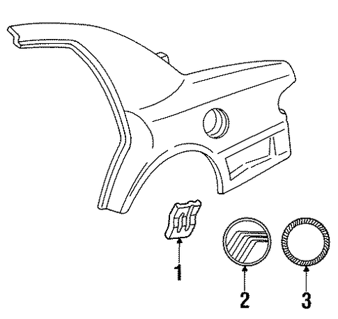 Grand Marquis EXTERIOR TRIM - QUARTER PANEL