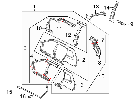 9-3X HINGE PILLAR