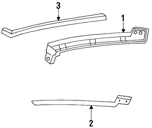 Mustang EXTERIOR TRIM - PILLARS