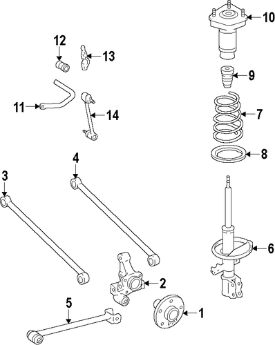 REAR SUSPENSION/REAR SUSPENSION for 2013 Toyota Venza #3