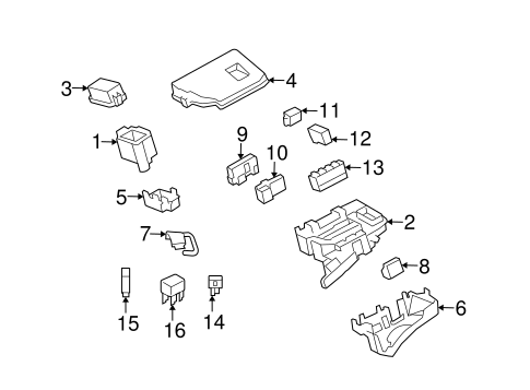 ELECTRICAL/ELECTRICAL COMPONENTS for 2011 Toyota Matrix #2