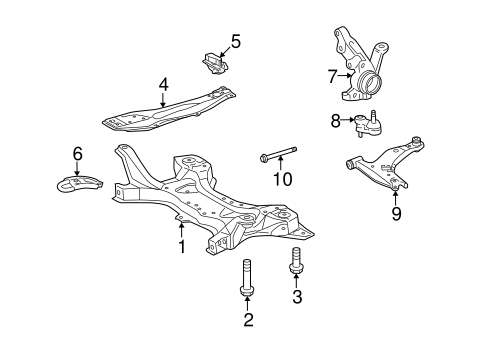 FRONT SUSPENSION/SUSPENSION COMPONENTS for 2012 Toyota Matrix #1