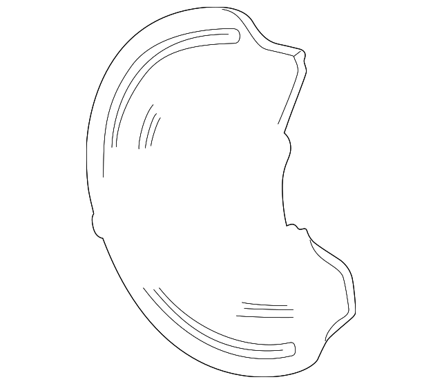 YR3Z2C029AA Деталь SPLASH SHIELD, LEFT