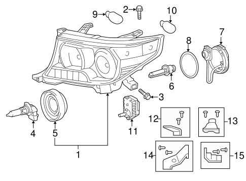 Electrical/Bulbs - Chassis for 2013 Toyota Land Cruiser #1