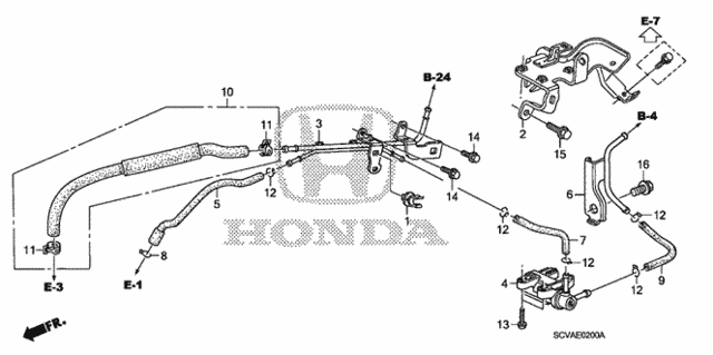 Install Pipe - Tubing for 2010 Honda ELEMENT 5-DOOR #0