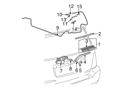 ELECTRICAL/WIPERS for 2001 Toyota Highlander #2