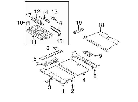 Range Rover Sport INTERIOR TRIM - REAR BODY