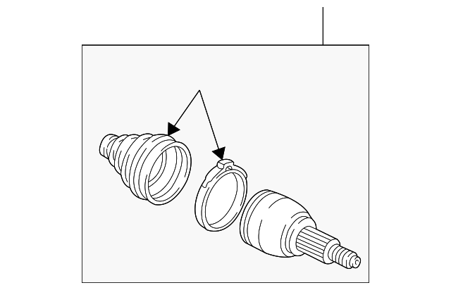 F6DZ3B413AA Деталь OUTER JOINT ASSY, RIGHT