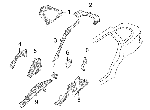 Inner Structure for 2001 BMW X5 #0