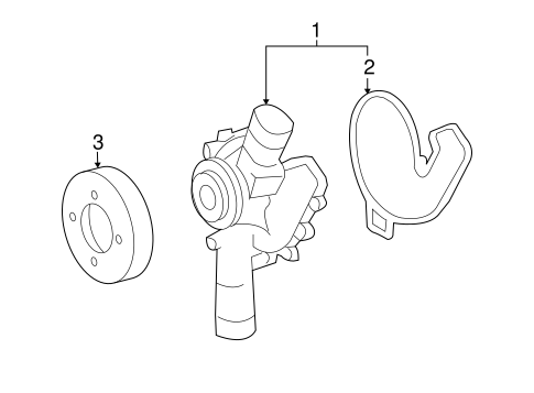 Water Pump for 2009 Mercedes-Benz SL 600 #0