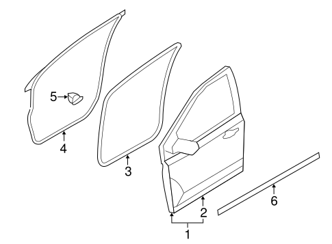 Body/Door & Components for 2007 Ford Edge #1