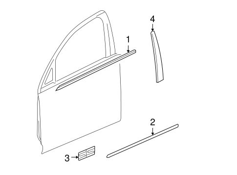Impala Limited EXTERIOR TRIM - FRONT DOOR