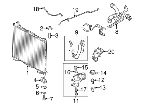 Range Rover RADIATOR & COMPONENTS 3