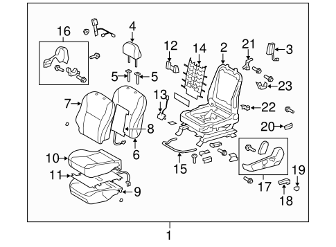 BODY/DRIVER SEAT COMPONENTS for 2010 Toyota Corolla #3