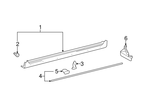 Exterior Trim - Pillars for 2008 Toyota Avalon #0