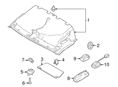 Body/Interior Trim - Roof for 2015 Ford Transit-150 #4