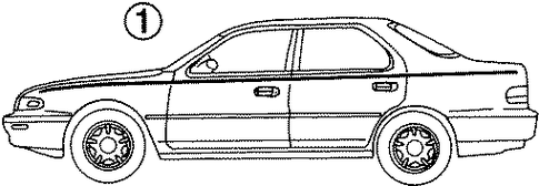 BODY/STRIPE TAPE for 1996 Toyota Camry #1