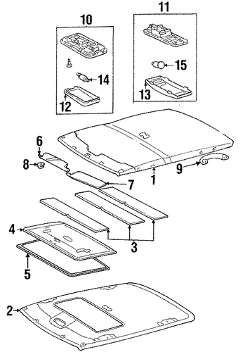 Prizm INTERIOR TRIM - ROOF