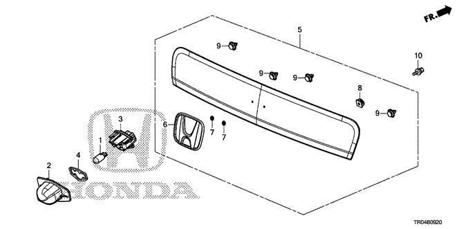 Electrical/Exhaust/Heater/Fuel/License Light for 2012 Honda CIVIC SEDAN #1