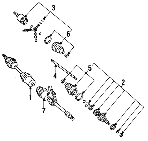 SW1 AXLE SHAFT