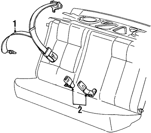 SC1 REAR SEAT BELTS