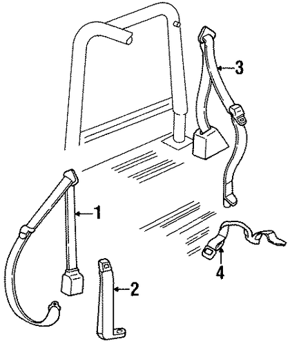 Wrangler FRONT SEAT BELTS