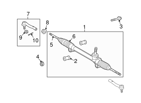 STEERING/STEERING GEAR & LINKAGE for 2011 Toyota Venza #2