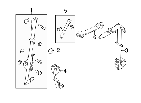 F-250 Super Duty REAR SEAT BELTS