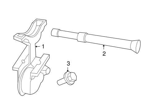 Body/Spare Tire Carrier for 2001 Ford Escape #1